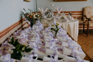 Party favors and sugared almonds