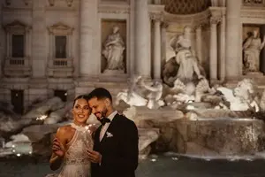 fountain trevi wedding