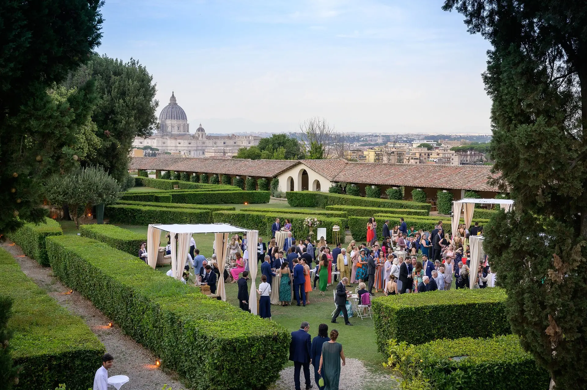 garden wedding rome