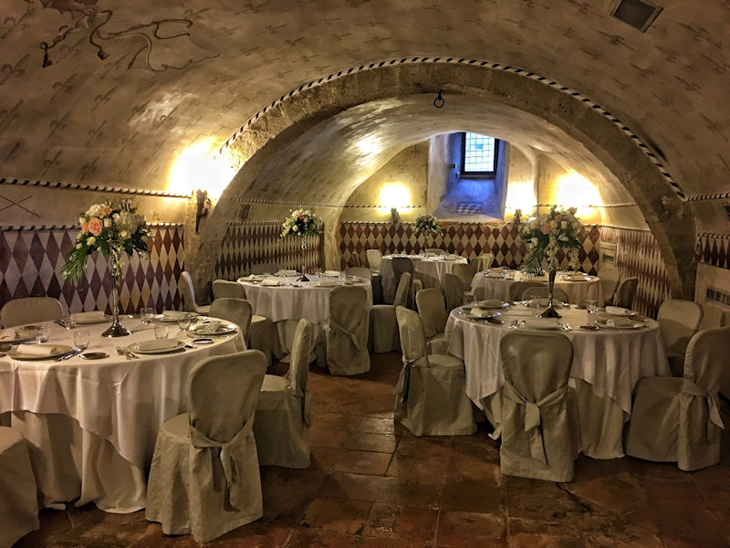 wedding dinner of Sabina Castle