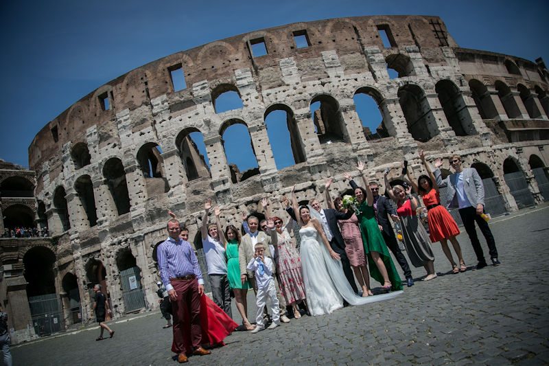 sposi a Roma Colosseo